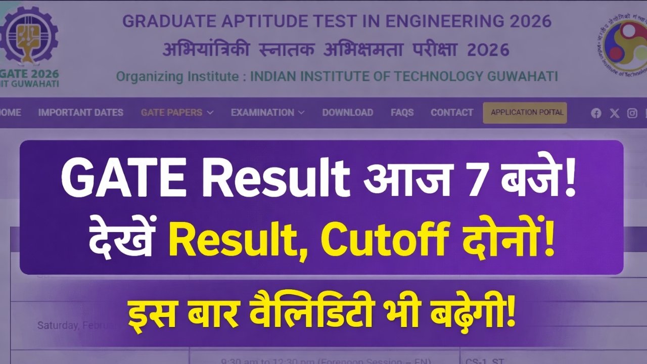 GATE Exam Result 2026 Today